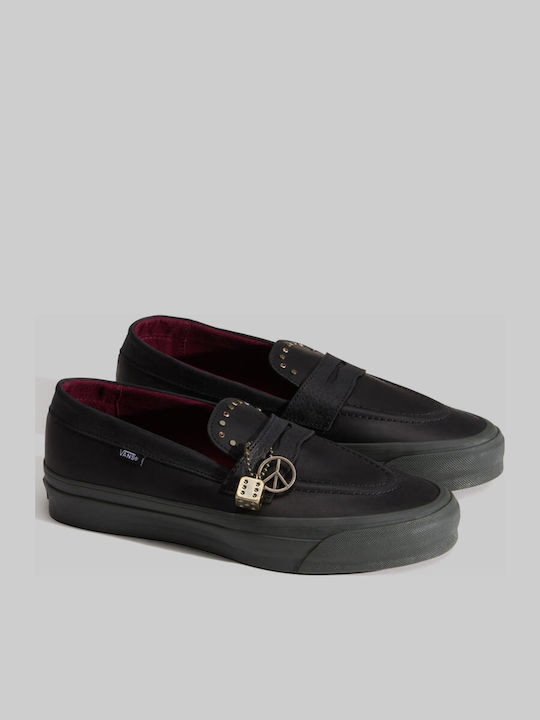Δερμάτινα Ανδρικά Loafers σε Μαύρο Χρώμα