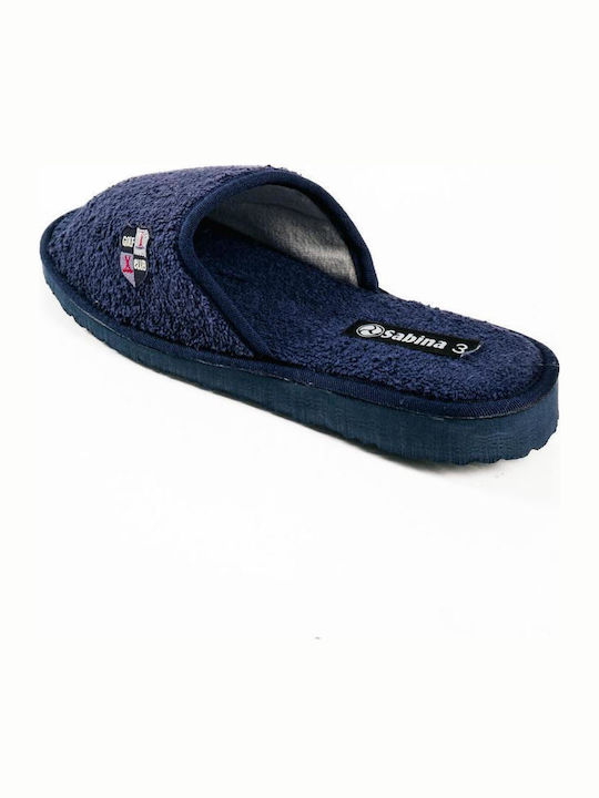 Terry Men's Slippers Blue