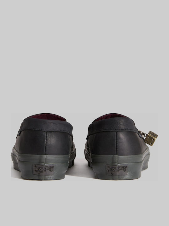 Δερμάτινα Ανδρικά Loafers σε Μαύρο Χρώμα