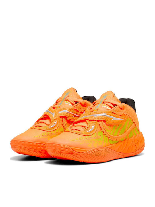 PUMA Mb.05 Fast & Furious La High Kids Sneakers Orange PUMA Mb.05 Fast & Furious La High Kids Sneakers Orange