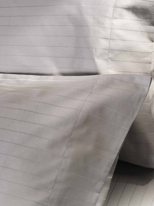 Charisma Elegance Σετ Σεντόνια Υπέρδιπλα με Λάστιχο 160x200+40εκ. Grey (4τμχ)