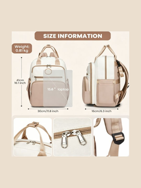 Miss Lulu Backpack Μπεζ