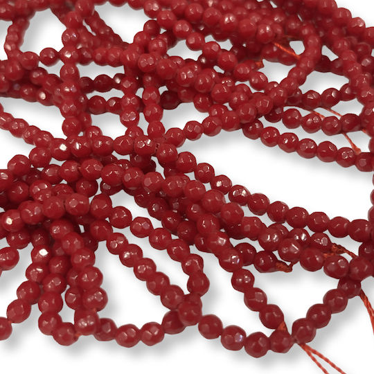 Rote Jade Quarz Perlen 5mm Rote
