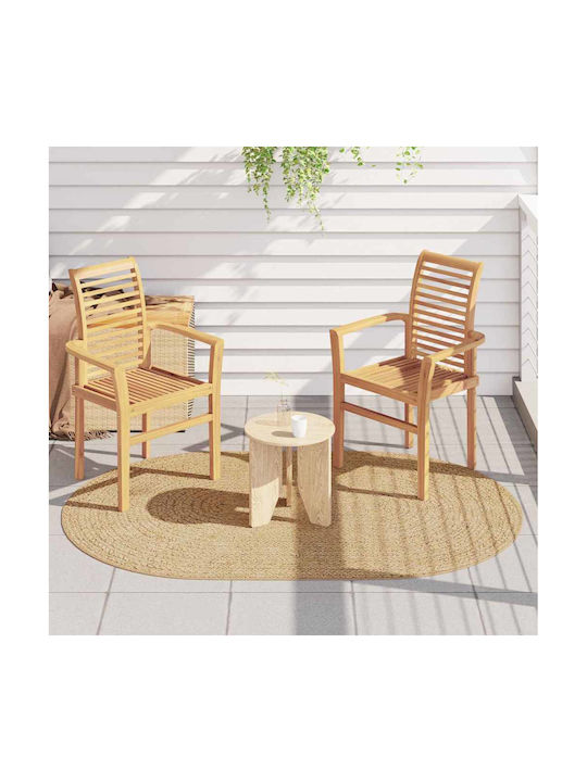 vidaXL Χαλί Εξωτερικού Χώρου 140x200cm Καστανό vidaXL Χαλί Εξωτερικού Χώρου 140x200cm Καστανό
