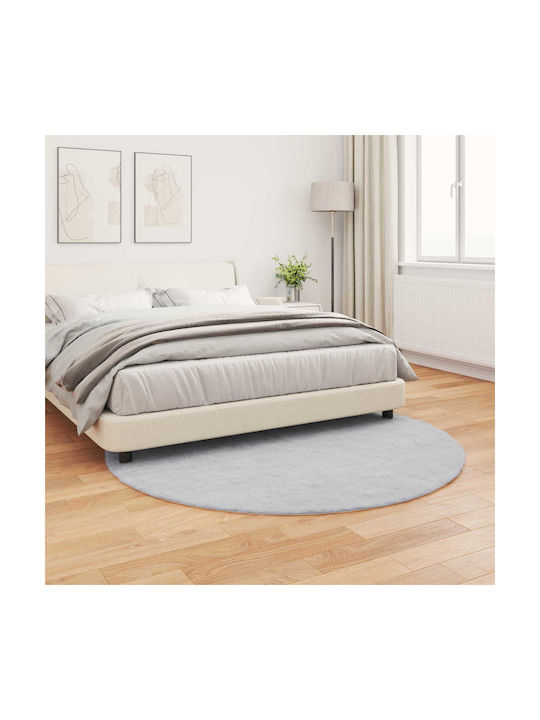 vidaXL Χαλί Στρογγυλό Γκρι Φ200cm