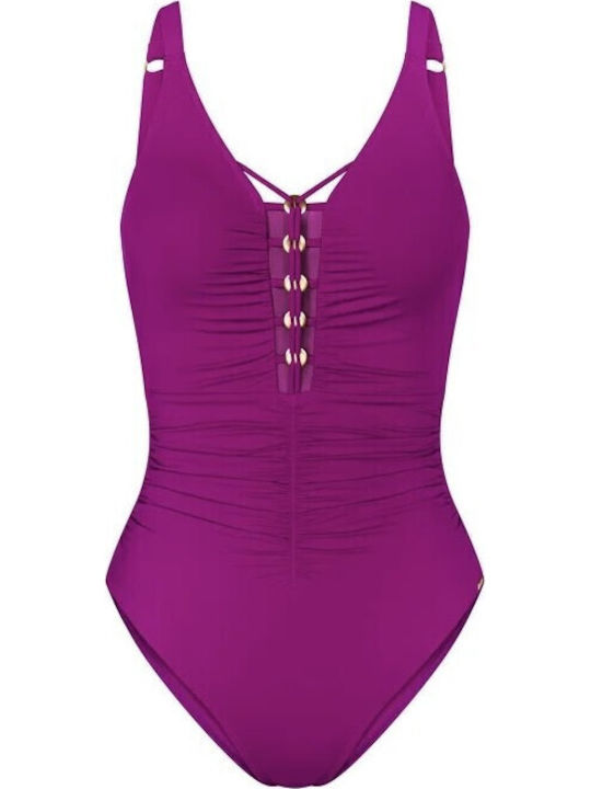 Summer Twist Op Ολόσωμο Μαγιό Magenta
