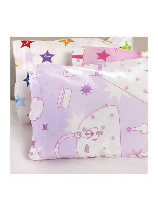 Aigaion Față de pernă pentru bebeluși din 100% bumbac Violet 30x40cm