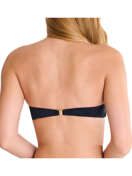 Strapless Bikini Top With Padding Black