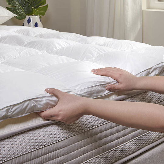 Hauz Matratzentopper Royal Halb-Doppel Polyester mit Gummibändern 120x200cm