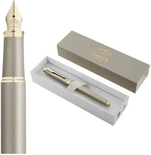Parker IM Sandstone CHT Fountain Pen Medium Bronze Made of Brass