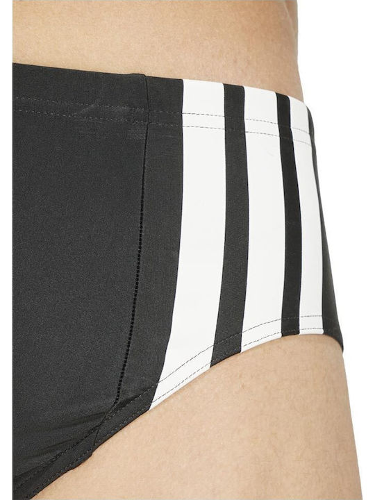 3-Stripes Ανδρικό Μαγιό Slip Black με Ρίγες