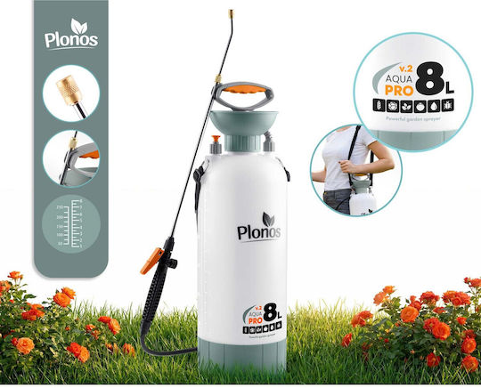 Plonos Pulverizator cu Presiune cu Capacitate de 8l 2.76bar în Culoare Gri