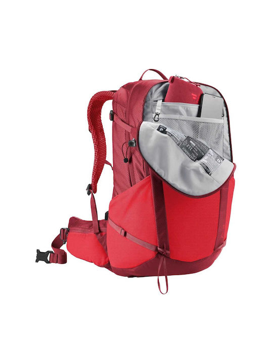 Deuter Futura Rucsac De Alpinism 27lt Capac Impermeabil Roșu De Drumeție