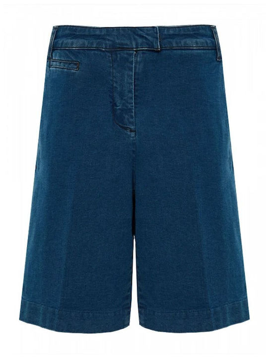 Damen Bermudas Jean Blau