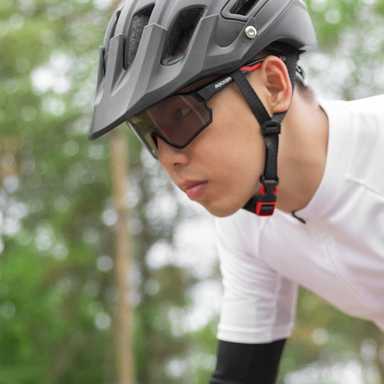 Rockbros Cycling Glasses with Black Frame and Photochromic Lenses