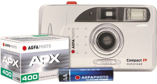 AgfaPhoto Compact Set FF Φωτογραφική Μηχανή με Film Silver