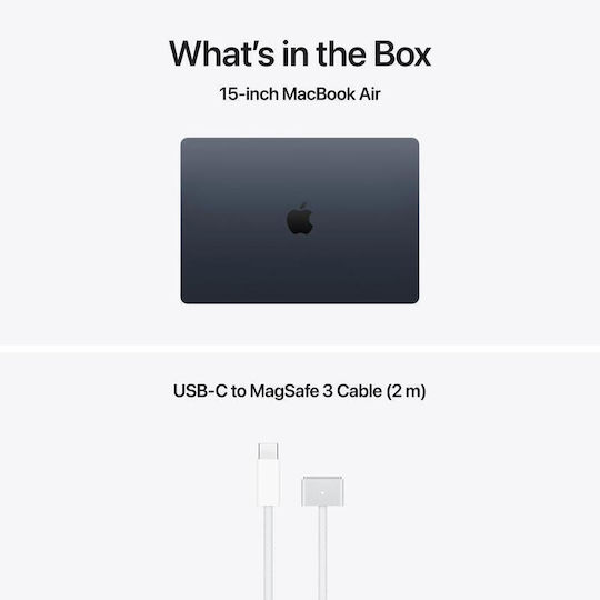 Apple MacBook Air 15.3" IPS Retina Display (M5-10-Core/32GB/512GB SSD/10-Core GPU) Midnight (International English Keyboard)