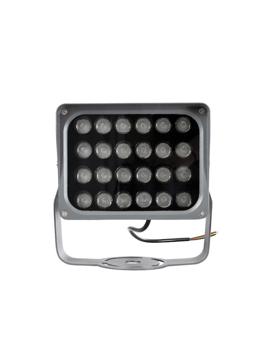 GloboStar Floodxena Σποτ Δαπέδου LED 24W IP65 Γκρι