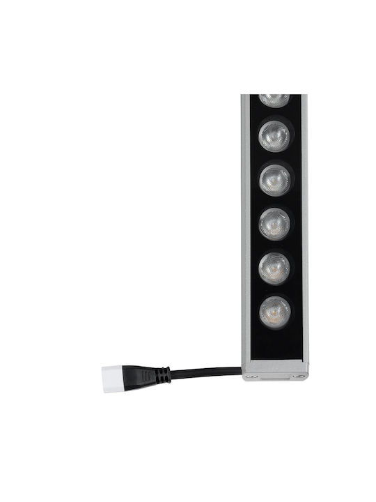 GloboStar Washerpanda Lampă De Podea Pentru Exterior LED Mașină De Spălat Pe Perete 36W Cu Lumină Alb Natural IP67 Alb