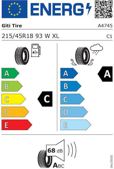 Лятна Автомобилна Гума Giti Giticontrol P10 215/45R18 93W/XL