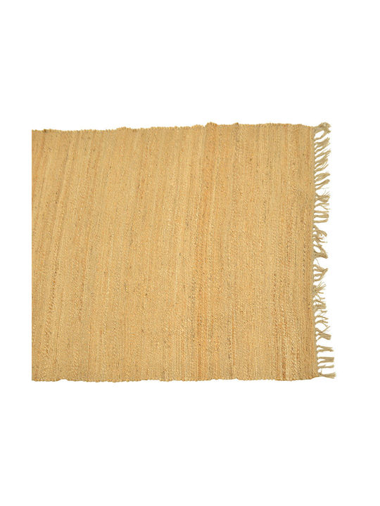 Pakketo Handmade Rectangular Summer Rug from Jute Natural Shade 300x200cm