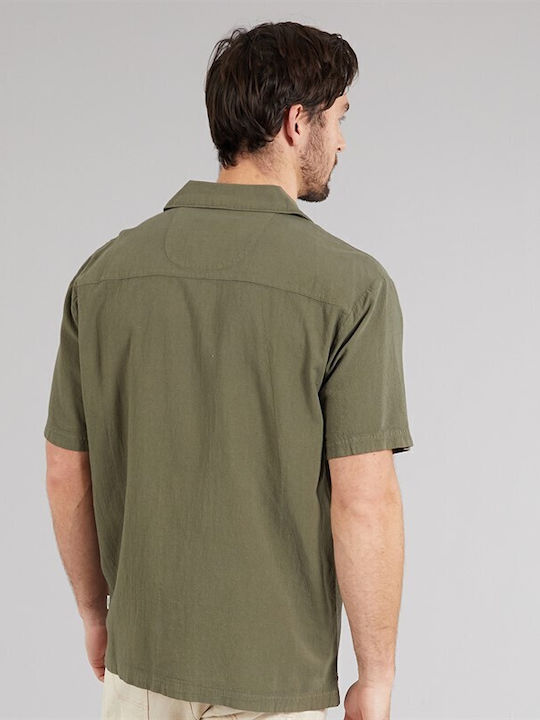 Κοντομάνικο Τζιν Πουκάμισο Camo Χακί