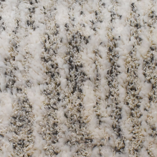 Shaggy Geometric Χαλί Ορθογώνιο Cream Grey 240x300cm