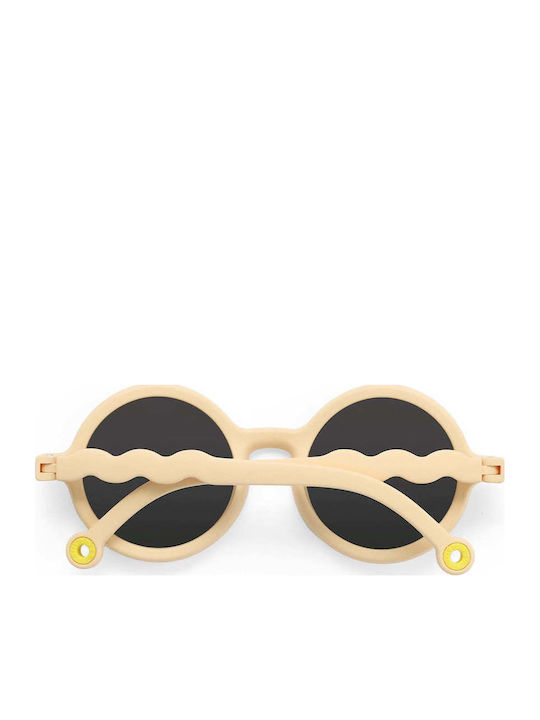 Olivio & Co Classic Στρογγυλά Παιδικά Γυαλιά Ηλίου με Polarized Φακό Μπεζ