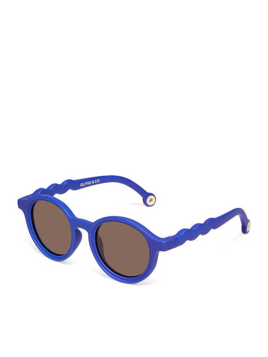 Olivio & Co Oval Kids Sunglasses with Polarized Purple Lenses