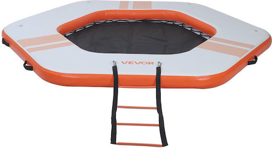 Vevor Saltea Gonflabilă Pentru Plajă Cu Mânere Portocalie 260x260cm