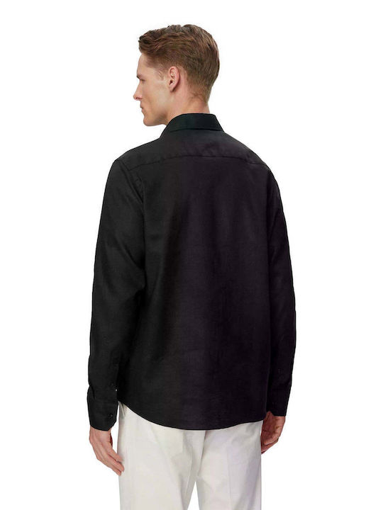 Long Sleeve Linen Shirt White