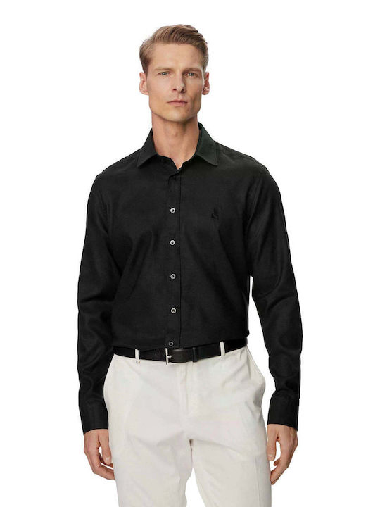 Long Sleeve Linen Shirt White