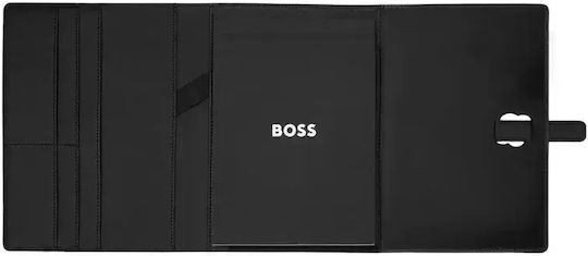Hugo Boss Double B Folder A5 Black & Gold