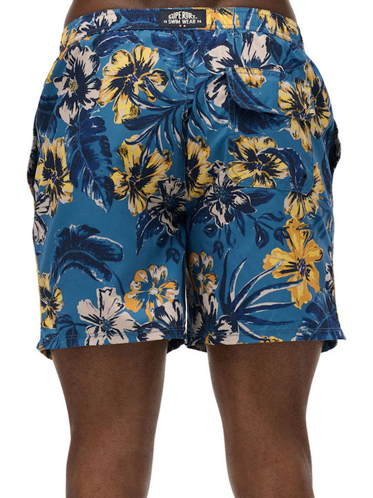 HAWAIIAN Ανδρικό Μαγιό Σορτς Σιέλ με Σχέδια