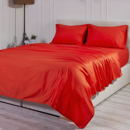 Cannon Imperial Dobby Σετ Μαξιλαροθήκες Grenadine 52x78εκ.