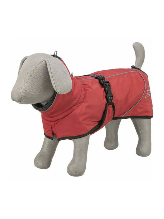 Trixie Dog Coat Waterproof Windproof Red Small with Back Length 35 cm