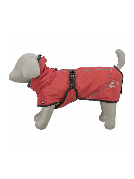 Trixie Dog Coat Waterproof Windproof Red Small with Back Length 35 cm