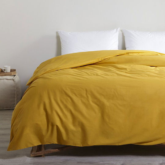 Cannon Παπλωματοθήκη Βαμβακερή Μονή 170x250 Fresh Tawny Olive