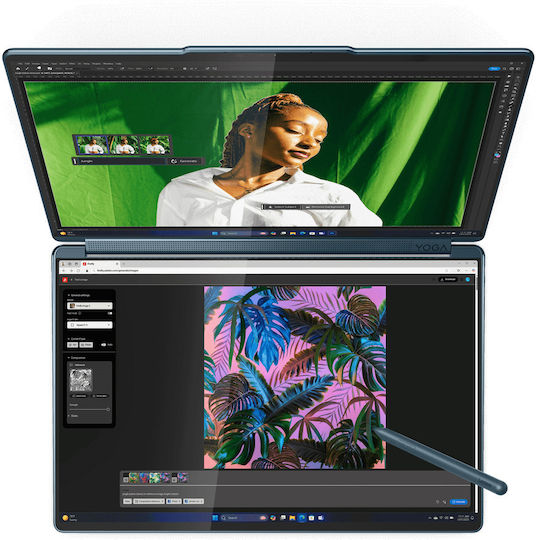 Lenovo Yoga Book 9 14IAH10 14" OLED Touchscreen 120Hz (Ultra 7-255H/32GB/1TB SSD/W11 Home) Lenovo YOGA 14-inch Sleeve Tidal Teal (GR Keyboard)