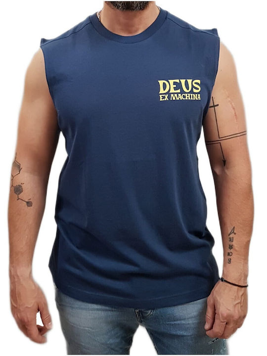 Deus Ex Machina Muscle Μπλούζα Mechanic Blue