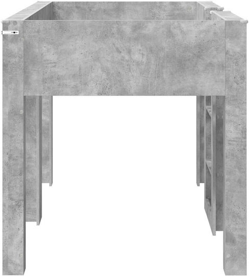 Kids Bunk Bed Single Gray for Mattress 80x200cm