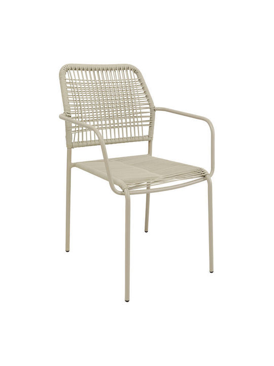 Metallic Dining Room Chair Gray 54x57x84cm