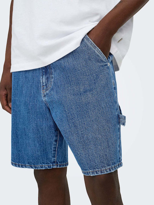 Men's Denim Blue Shorts