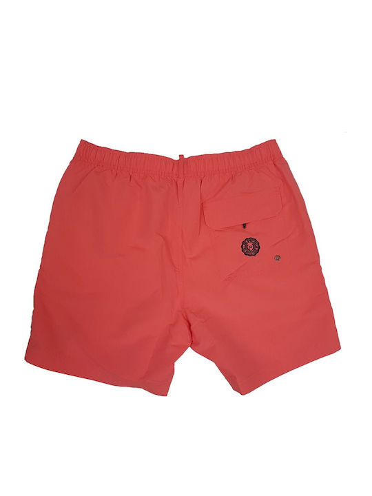 D2 Ovin Vintage Polo Ανδρικό Μαγιό Σορτς Πορτοκαλί