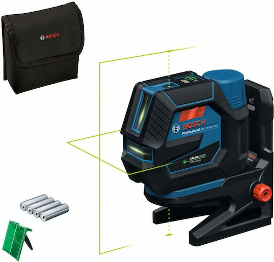 Bosch GCL Γραμμικό Αλφάδι Laser Πράσινης Δέσμης με Εύρος Εργασίας 25m