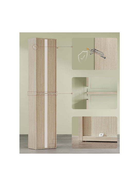 Bücherregal Beige 40x24x178,5cm