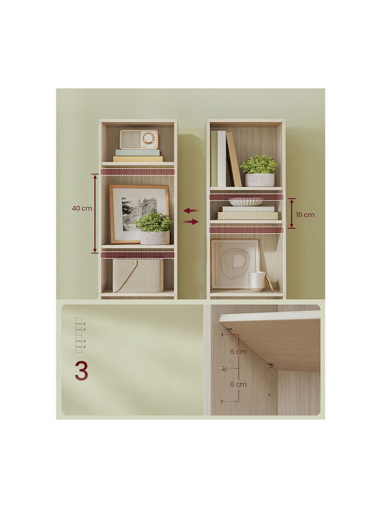 Bücherregal Beige 40x24x178,5cm