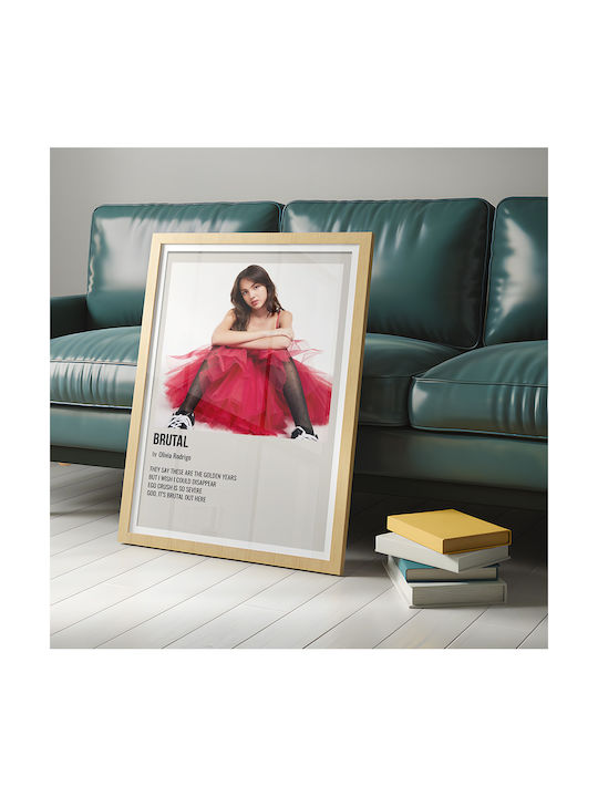 Music Poster Brutal Olivia Rodrigo Ms733 40cm X 50cm