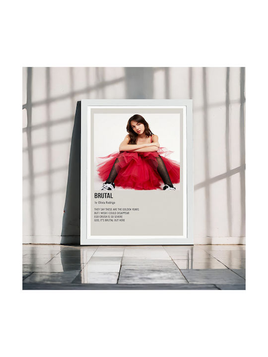 Music Poster Brutal Olivia Rodrigo Ms733 40cm X 50cm
