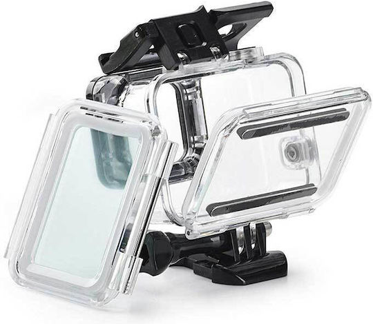 Waterproof Case Touch Version Gopro Hero 5 6 7 Black/2018 Additional Panel Transparent